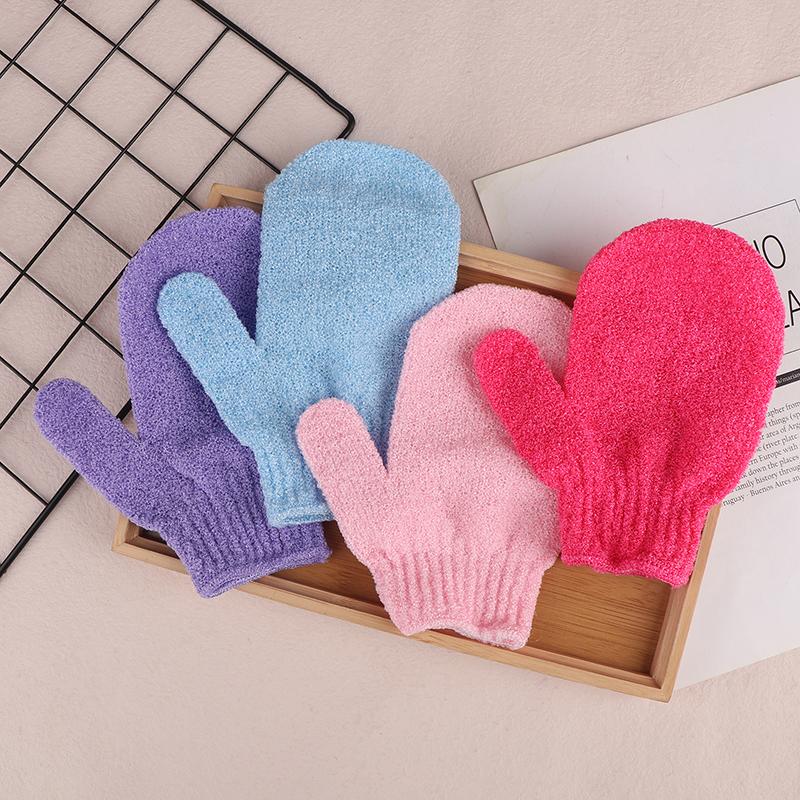 1 Paar Haushalts-Badehandschuhe Duschtuch Peeling Körperwäsche Schaumnetz Seifensäckchen Haushaltswaren Elastisches Abwischen Rücken Baden Reinigung