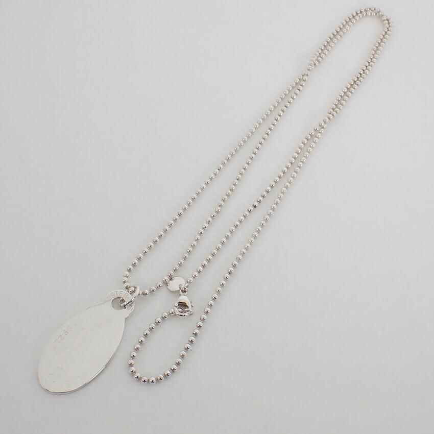 [Used] TIFFANY/Tiffany 925 Return To Tiffany Oval Tag Long Pendant/g492-55