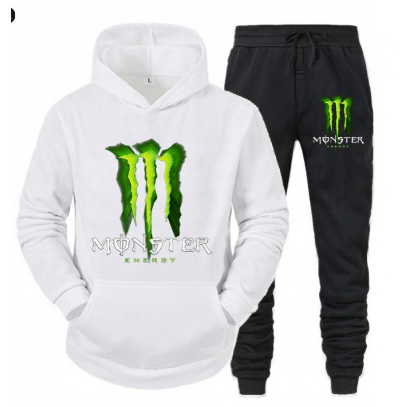 Men's Hoodie Set With Letter Print Casual Long Sleeved Hooded Sweatshirt Fleece