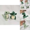 Cute And Soft Green Dinosaur Plush Stuffed Animal Keychain Decorative Gift