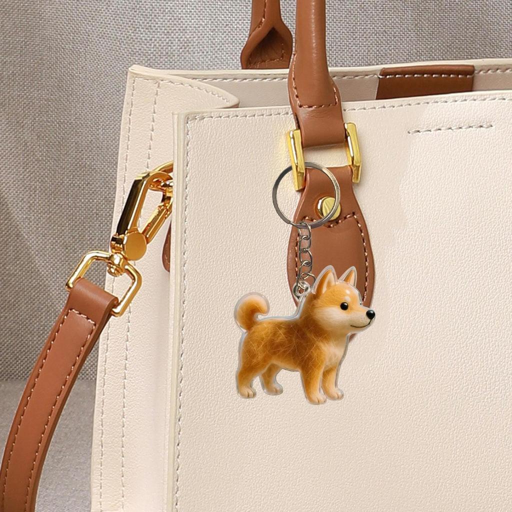 Transparent Dog Hair Storage Container Clear Dog Hair Storage Charm Keychain Adorable Pet Keepsake Capsule Pendant With Key Ring