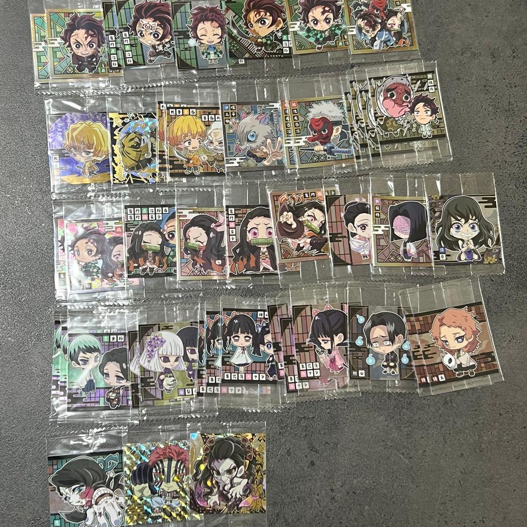 Used Demon Slayer: Kimetsu no Yaiba Wafer Seal Bulk Sale Extremely Rare