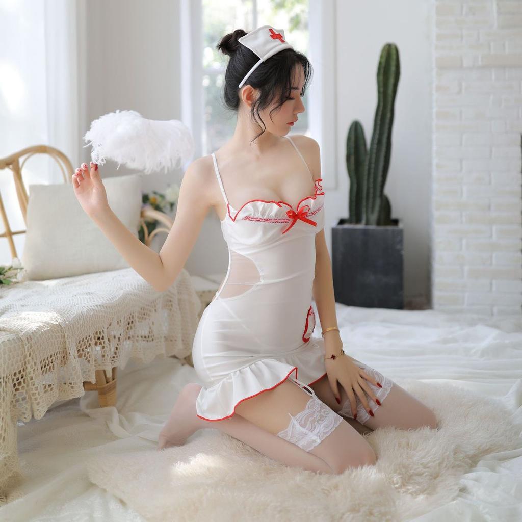 Uniform Seduction Nurse Uniform Nurse Women's Suit Sex Underwear Sao Love Pocket Pure Desire Uniform Sao