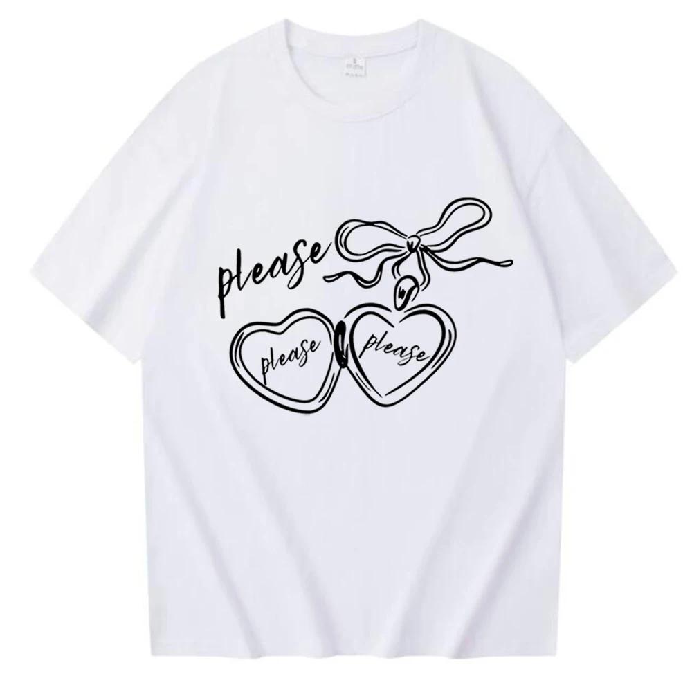 Summer Sabrina Carpenter Please Please Please Music TShirt Fan Gift Unisex Fashion Casual TShirts T Shirts Wmoens Jojo Casual