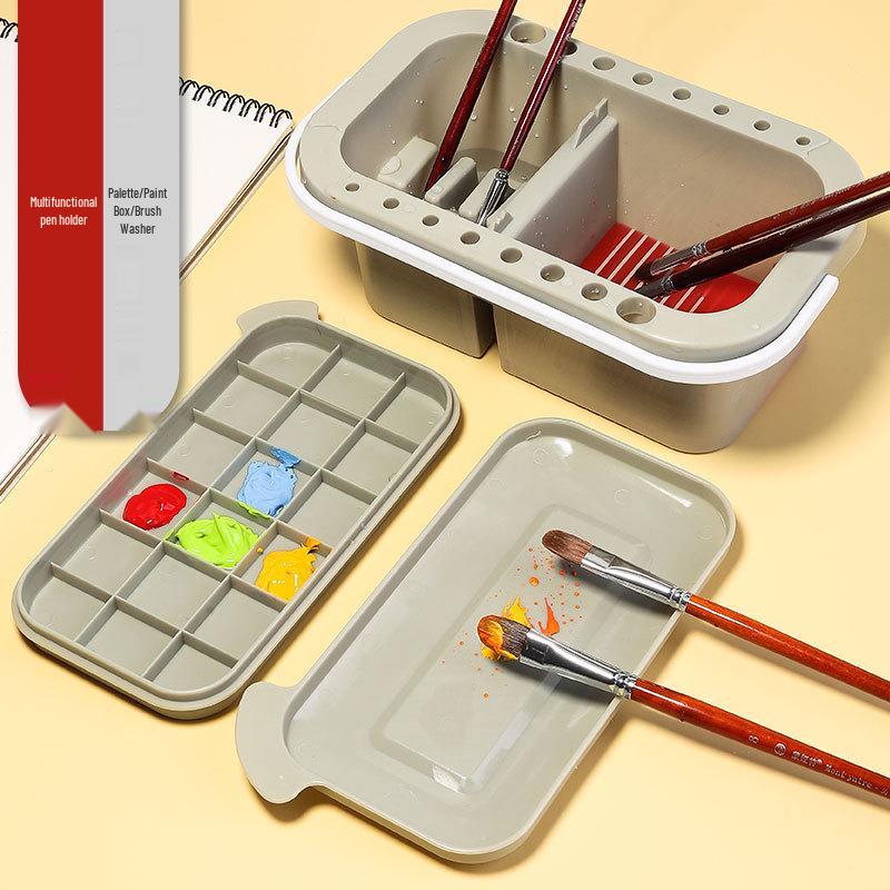 Multifunctional Paint Bucket and Palette Set for Art Students