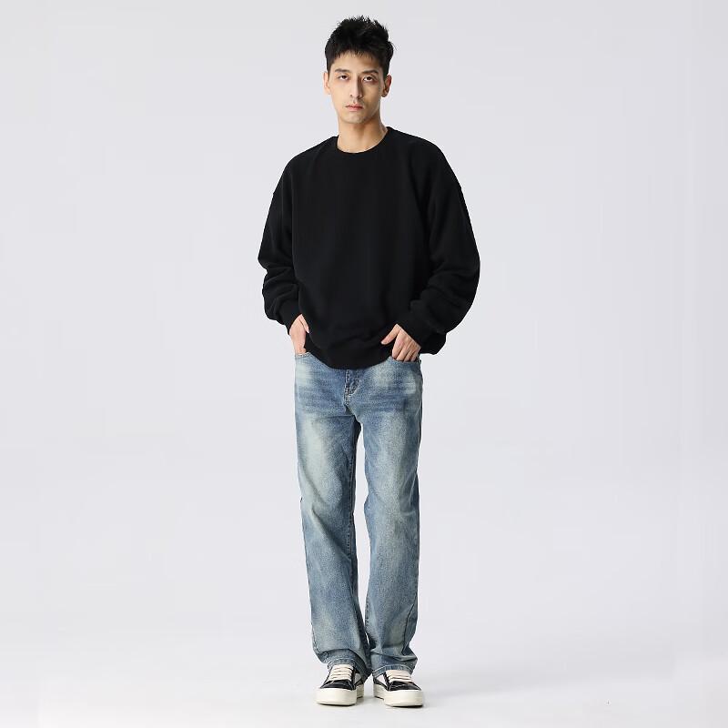 New Factor Washed Straight-Leg Stretch Denim Jeans