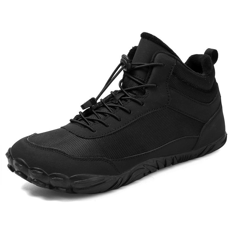 Men's and Women's Waterproof Five-Finger Snow Boots with Velvet Lining for Autumn and Winter Mountaineering