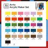 Arrtx Acrylic Paint Pen Markers 32 Colors Dual Tip Art Markers for Kids and Adults Acrylic Markers for Rock DIY Craft Supplies Painting, Fabric,
