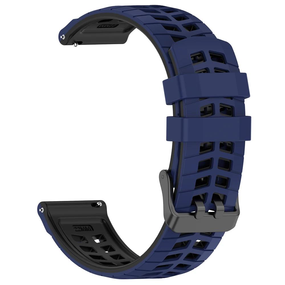 22mm atmungsaktives Silikonarmband für Garmin Forerunner 570 47mm 265 255 Music/Venu 4 45mm 3 2/Vivoactive 4/Active/Darth Vader Band