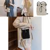 Stylish Korean Canvas Bucket Bag For Women In Black Beige And Pink With Soft Structure