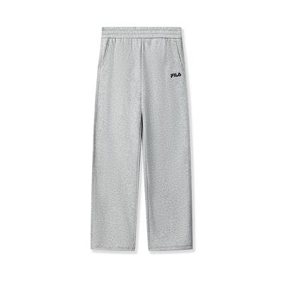 Original Drawstring Womens Fleece Pants Fashion Simple Warm Loose Straight Casual Pants Women Pants Cartier-Flower-Gray F51W549602FMG