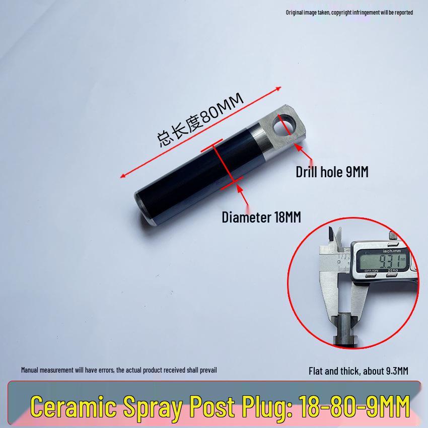 Universal High-Pressure Car Washer Pump: 1812 Plunger Piston Rod with Black Spray Porcelain Plunger & White Ceramic Tube