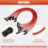 ACROPIX 8mm Spark Plug Coil Wire Ignition Coil Harness Cable for Chevy Small Blocks with HEI Cap - Pack of 8