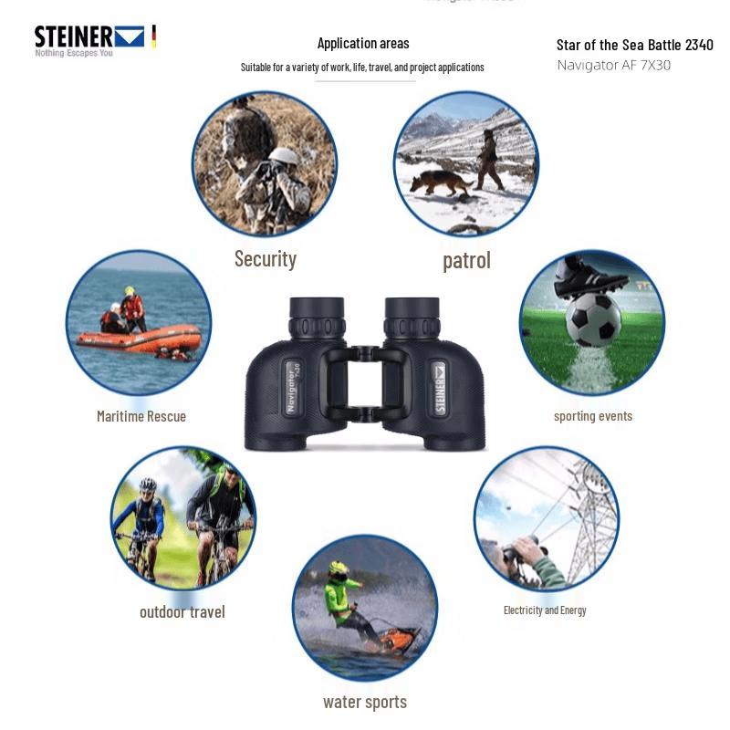 STEINER Sea Battle Star Focus-Free Marine Binoculars