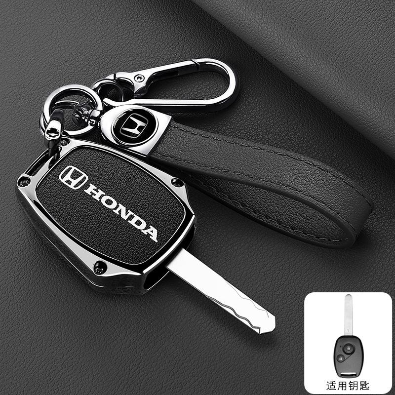 Zinc Alloy Car Remote Key Case Cover Holder For Honda CR-V Civic Insight Fit SRV FRV Chord 7 Jazz Gr8 150 R Motorcycle Accessory