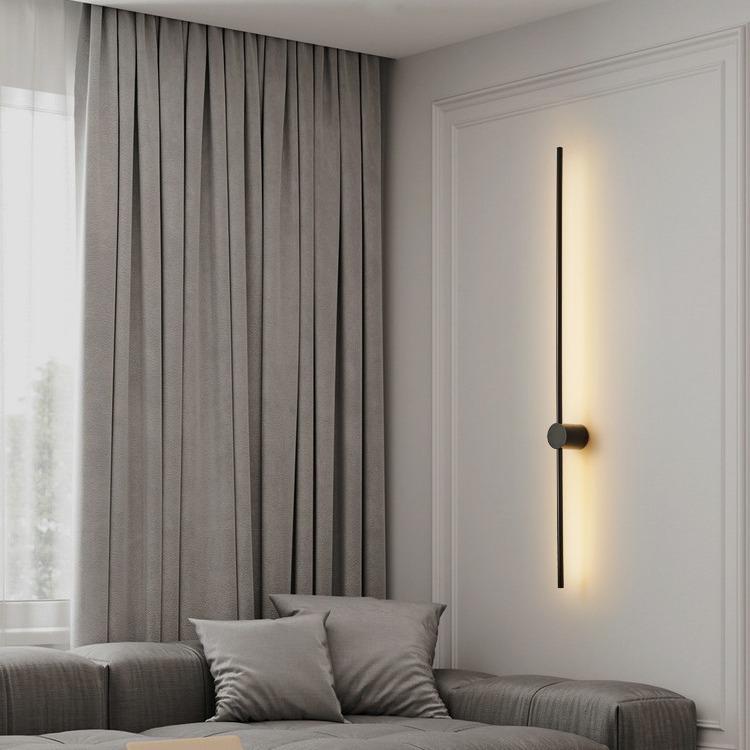 Nordic Rotatable Long Strip Wall Lamp - Modern Luxury for Living Room or Bedroom