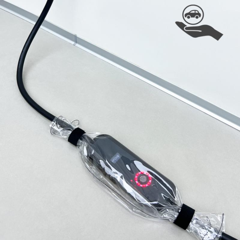Wasserdichte Ladeabdeckung Regenschutz für Elektroautos Staubdichte Steuerbox Wasserdichte Tasche Steckdosenleiste Steckerschutz für Kraftfahrzeuge Outdoor