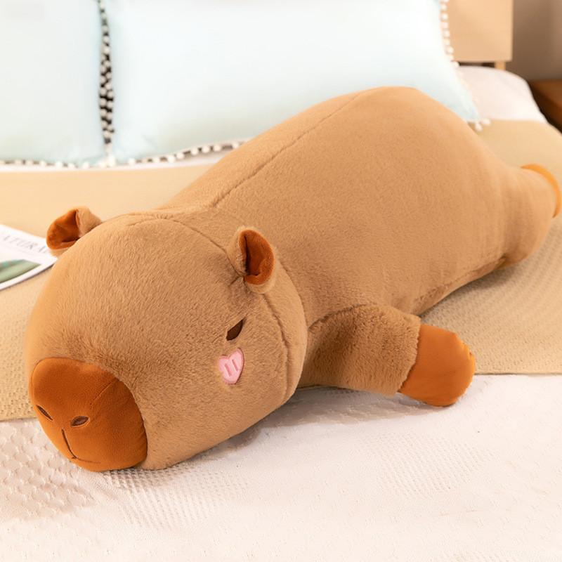 Soft Capybara Plush Toy With Durable Pp Cotton Children Room Decor Gift Doll