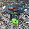 BRS-69/BRS-69A Outdoor-Gaskocher 4360W Campingkocher Propankocher Brennerständer Gas Höhenverstellbar Faltbarer Picknick-Gaskocher