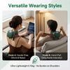 Bionic Neck Shoulder Massager Shiatsu Neck and Back Massager Cordless Deep Kneading Relaxation Tool Handheld or Strap Use