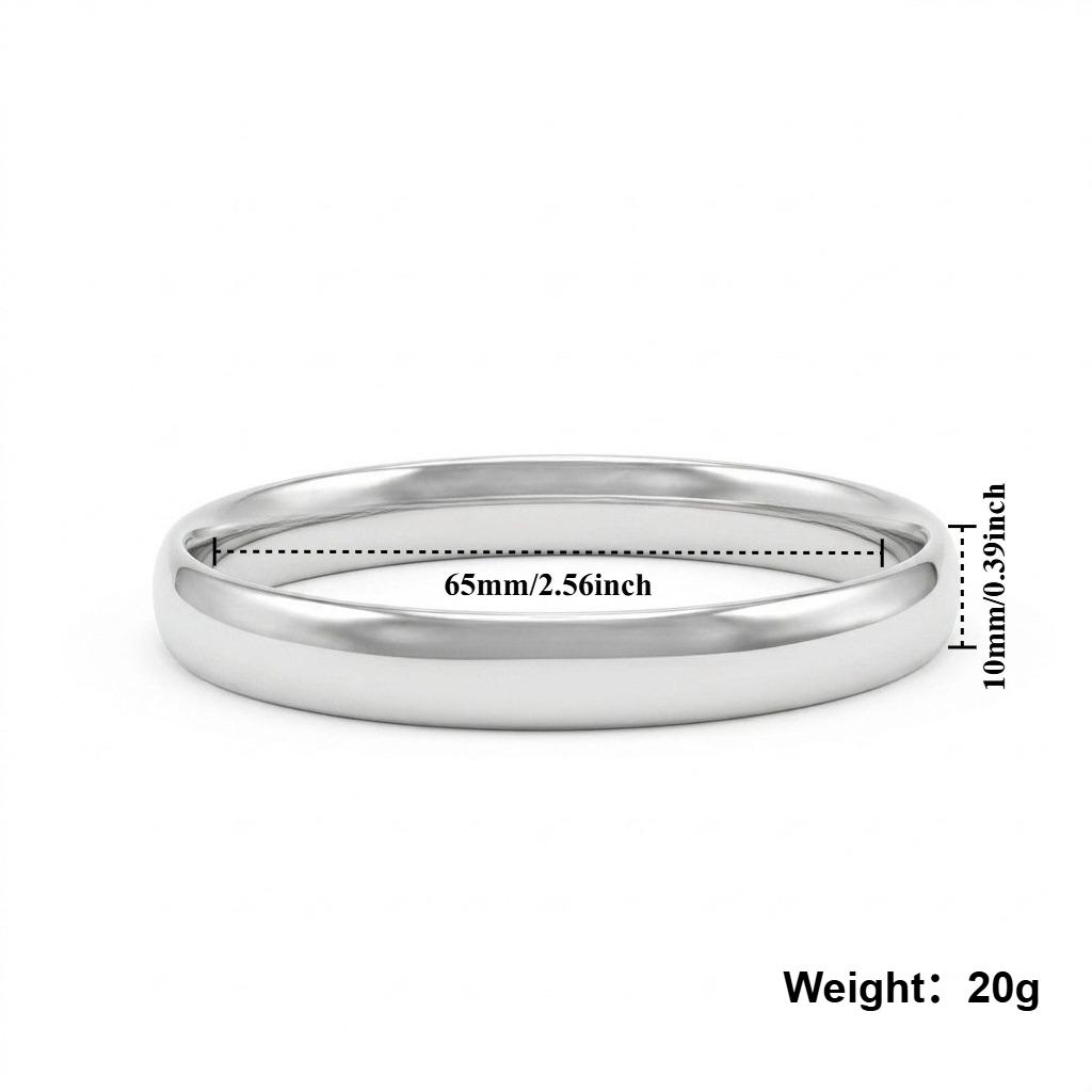 Elegant, fashionable, and minimalist silver bracelet, exquisite, classic style, luxurious and timeless exquisite women bracelet 58-60mm