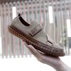 Fashion New Gift Loafers Comfortable Men's Solid Color Slip-On Flats Non-Slip Casual Shoes Outdoor Business Shoes Leisure Mesh Moccasins