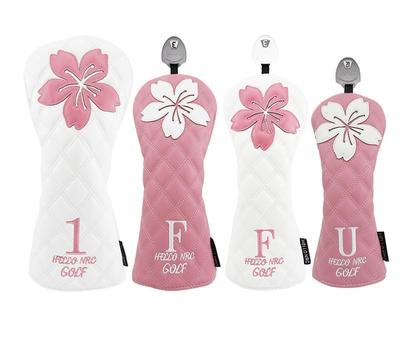 Select Plaza Golf Head Cover for Driver Wood Utility Pink 440cc/460cc, 3/4/5/7/X, U2/U3/U4/U5/U6/UX, Sakura,