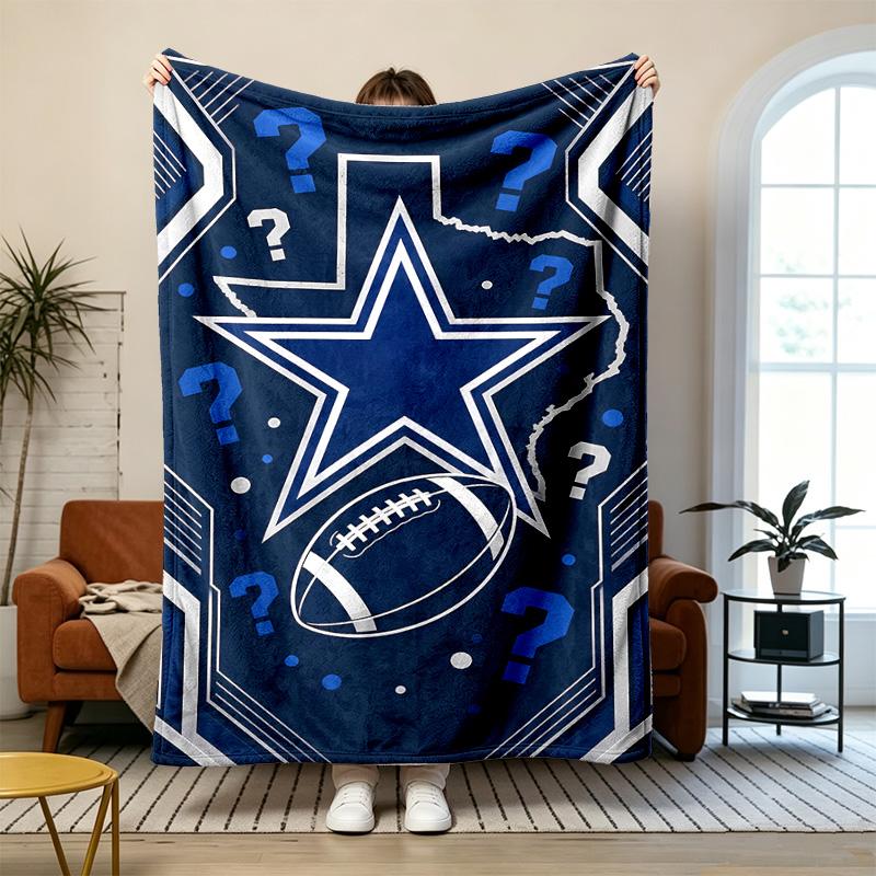 Dallas Cowboys Soft and Comfortable Flannel Suitable for Sofas Living Rooms Outdoor Camping Travel and Also Makes a Great Anniversary Gif