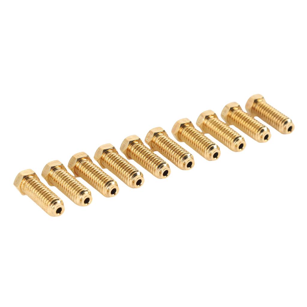 10Pcs 3D Printer Brass Nozzle Fit for Kobra 3 Combo S1 Extruder Hotend Replacement Kit Printing Machine Nozzles Set