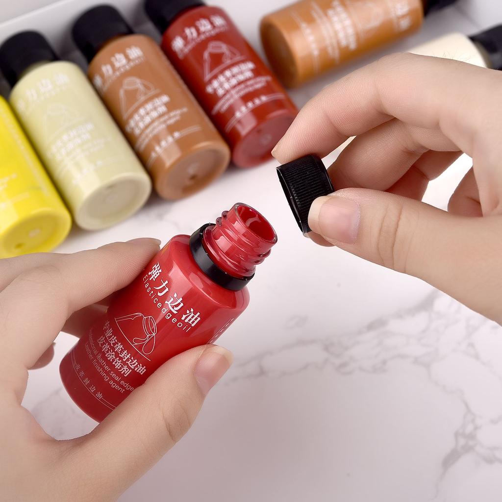 30ml Mattes Elastisches Kantenversiegelungsöl Lederfarbe DIY Lederkantenfarbe Lederwaren Renovierung Kantenversiegelungspigment