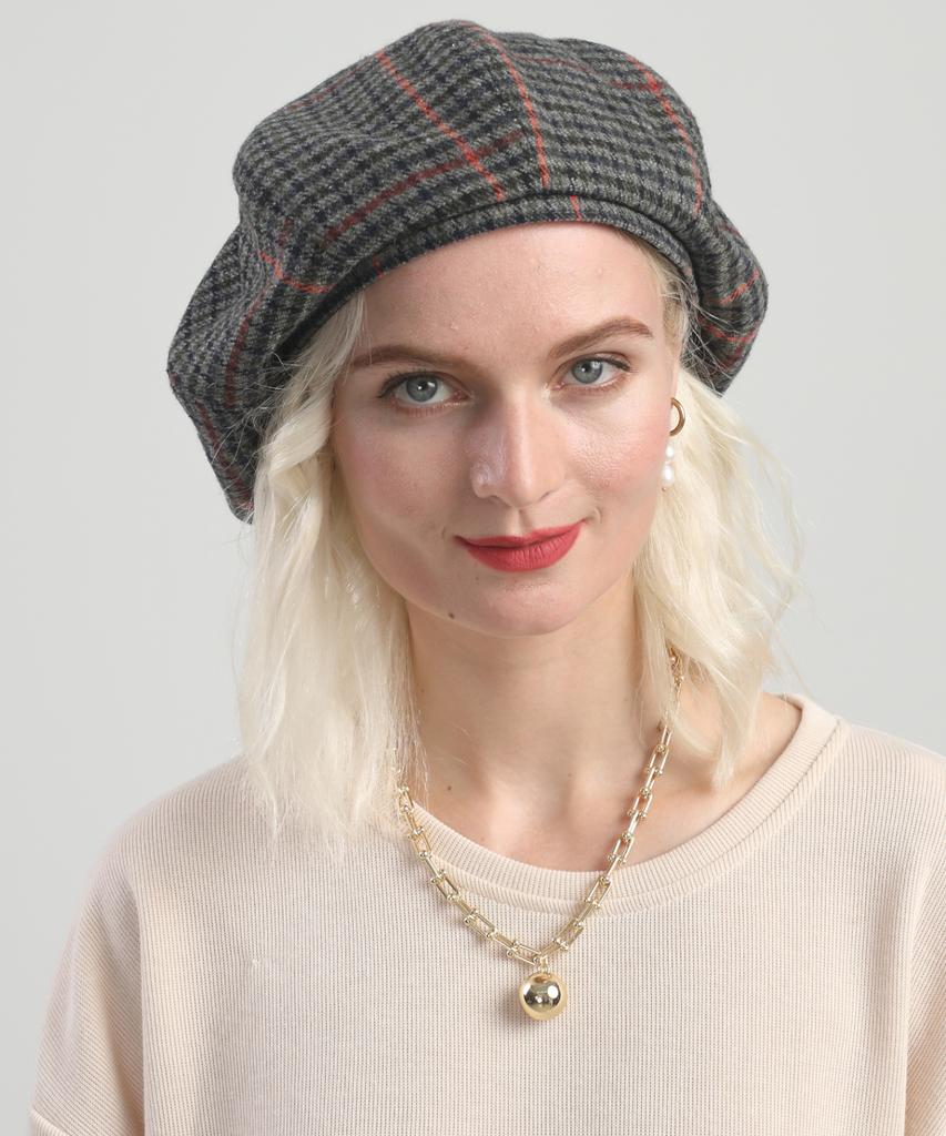 Maia Wool Beret - Z Black