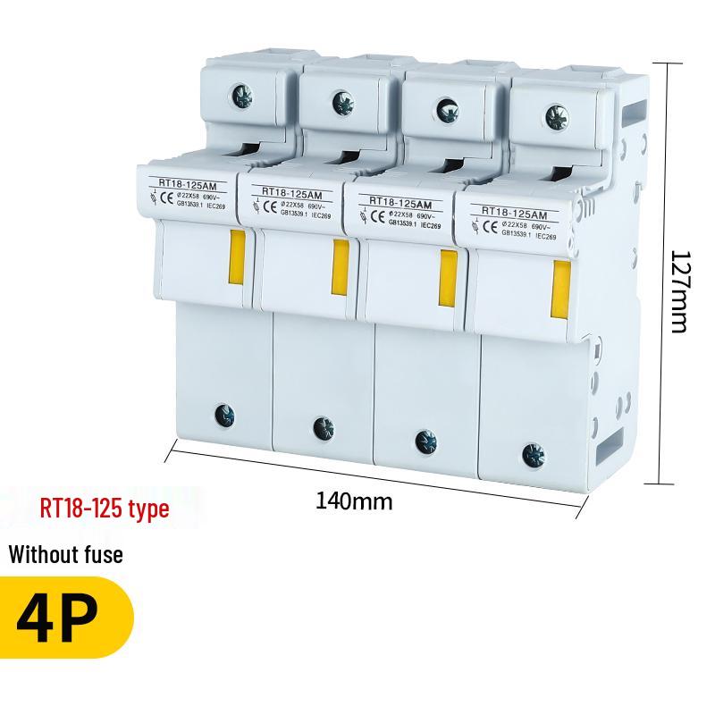 RT18-32X/63X DIN Rail Fuse Base 1P-4P R015/R016