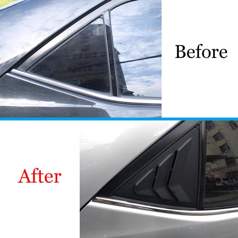 Für Toyota Corolla 2014 2015 2016 2017 2018 Auto Hecklamellen Fenster Seitenjalousie Abdeckung Verkleidung Aufkleber Lüftungsschaufel Kohlefaser Auto