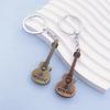 Cuteness Aesthetic Guitar Keychain Great Key Accessory Guitar Key Pendant Alloy Texture Suitable for Music Festivals