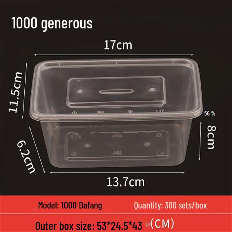 

Disposable Transparent Square Food Container