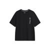 Li Ning T Shirts Men's Black Crew Neck Moderate Straight Fit ATST809-4