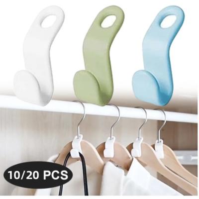Mini appendiabiti Ganci connettori Ganci portaoggetti in plastica a cascata salvaspazio per armadio