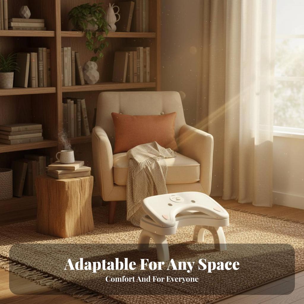 Adjustable Desk-Side Footrest Promotes Good Posture Foot Assistance Non-Slip Texture Massaging Surface For Telecommuting Workers