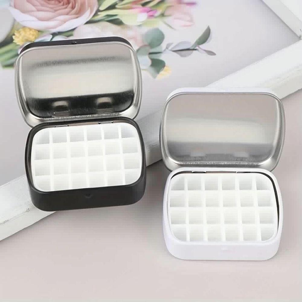 2Pcs Mini Watercolor Iron Box Empty Paint Pigment Box Children's Gift Travel Painting Tray  Outdoor