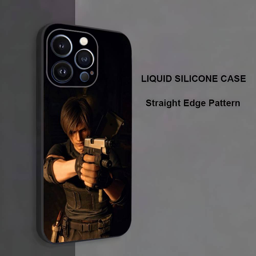 

L-Leon Scott K-Kennedy Phone Case For iPhone 17,16,15,14,13,12,11 ,Pro Max,XS,X,XR,SE,Mini,8,7,Soft Silicone Black Cover iPhone17Promax