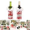 Charming Handcrafted Knitted Button Snowflake Wine Bottle Cover For Festive Cheer