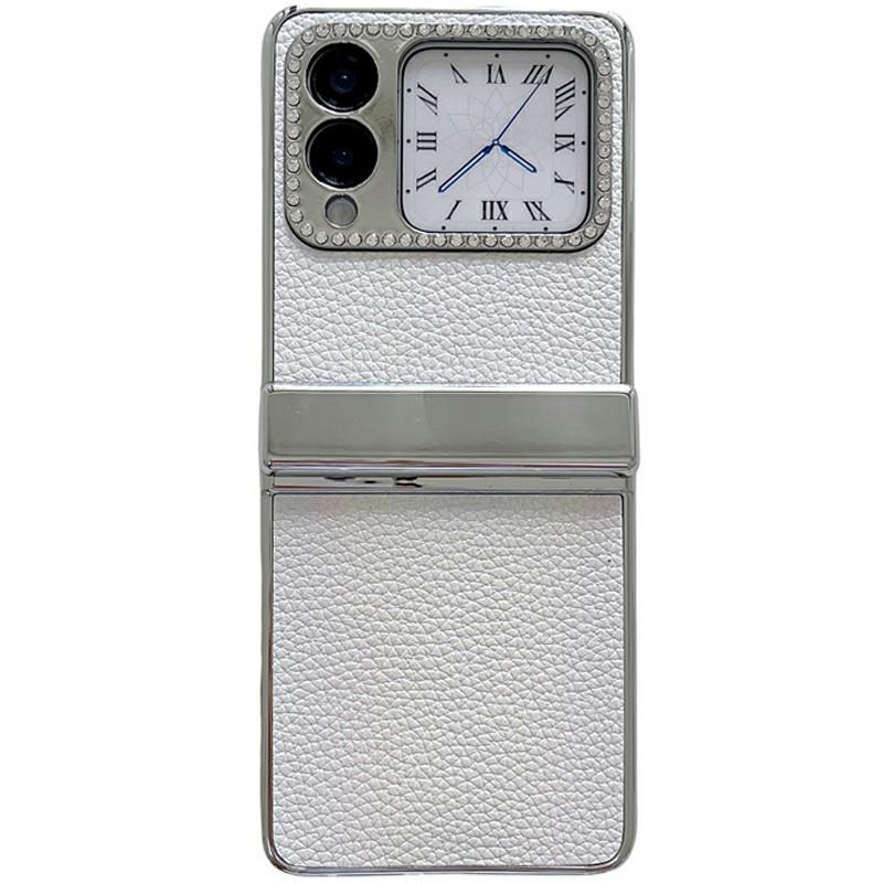 

For Huawei nova Flip 5G Case Hinge Protection Leather+PC Rhinestone Phone Cover A