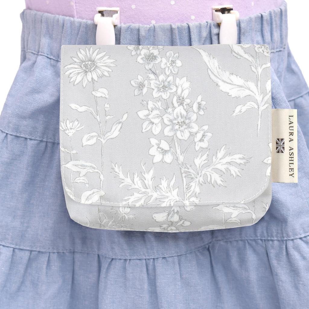 COLORFUL CANDY STYLE LAURA ASHLEY Lisette Portable Pocket Set of Stylish Attached Portable Pocket Pouch for and Waist Pouches [Large Type]