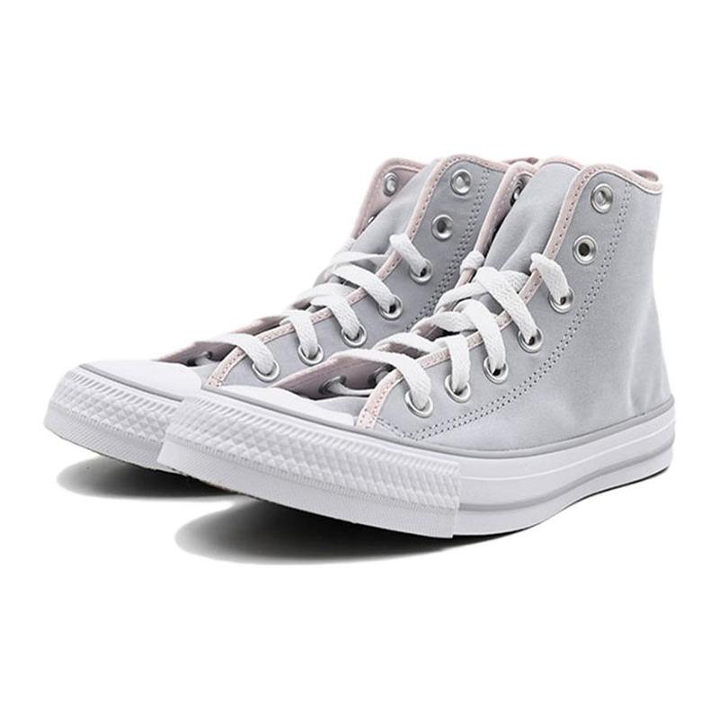 Converse Chuck Taylor All Star Classic Comfortable Casual Abrasion Resistant High Top Espadrilles Women's Grey Pink