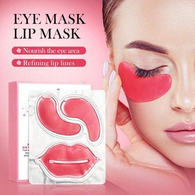Eye and Lip Mask Set 10Pcs, Total Weight 90g, Moisturize Eyes, Care for Lips, Moisturize, Soothe and Maintain Eyes and Lips