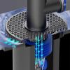 Multifunktionaler Bodenablaufadapter Universeller Ablauffilter Spülbecken Winkelrohrverbinder T-Stück Geruchshemmender Kanalanschluss