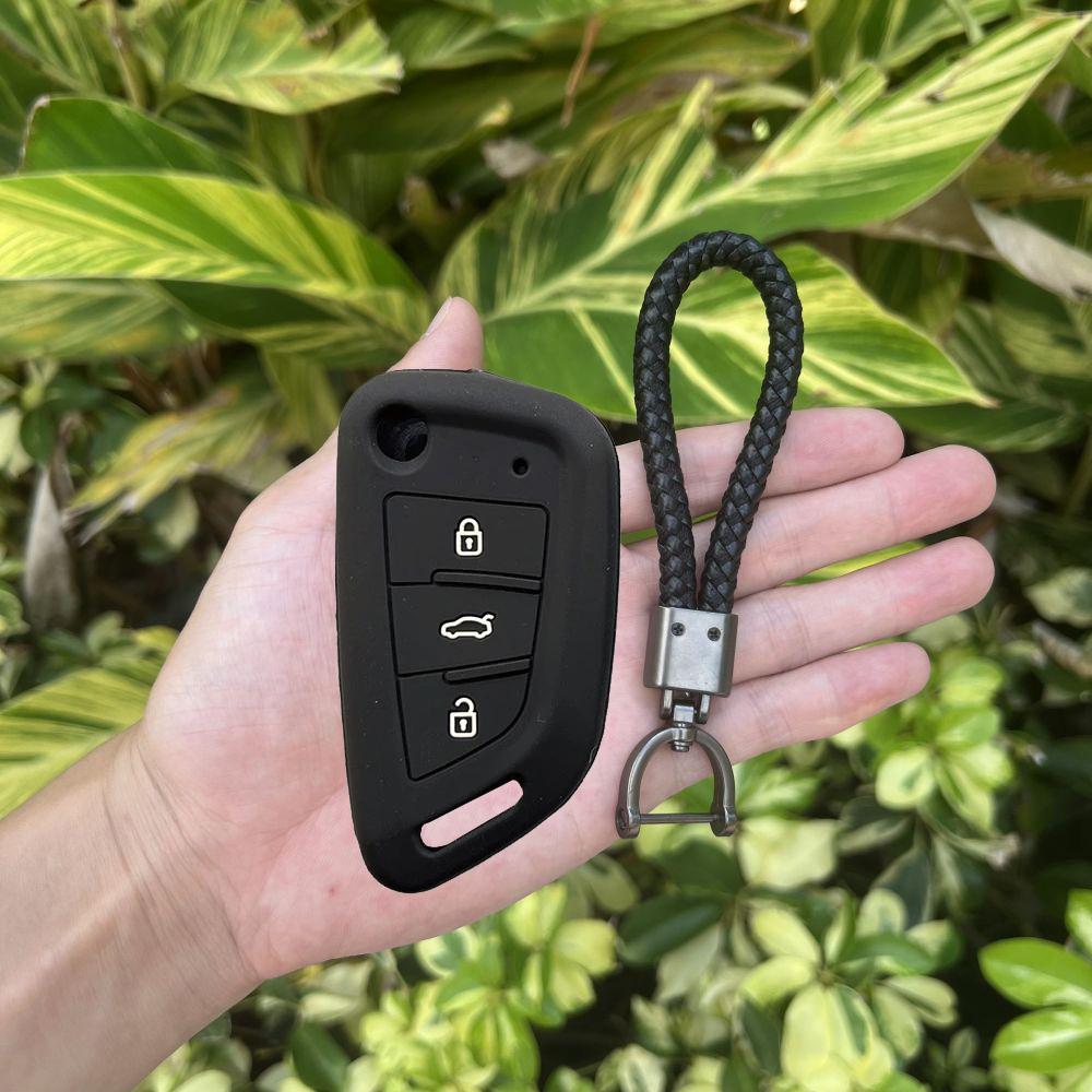 Silicone Car Key Case Bag Soft Remote Cover Protector for Universal 3 Buttons VVDI2 Wire Remote for Xhorse MINI Programmer VVDI