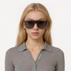 Saint Laurent Oversized Lens UV Protection Irregular Sunglasses Unisex Sunglasses Black SL364-MASK-002