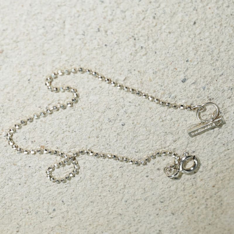 OURPIERRE DOT CHAIN ANKLET SILVER