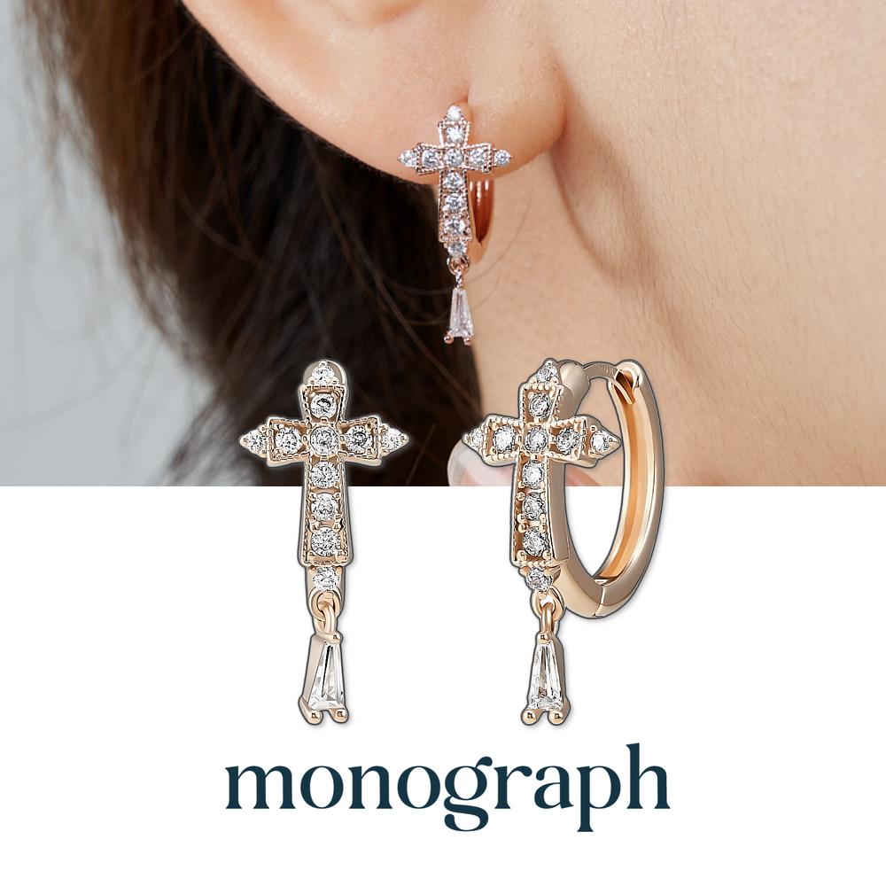 Monograph Peggy Earrings Mger048S 14K Gold Plated